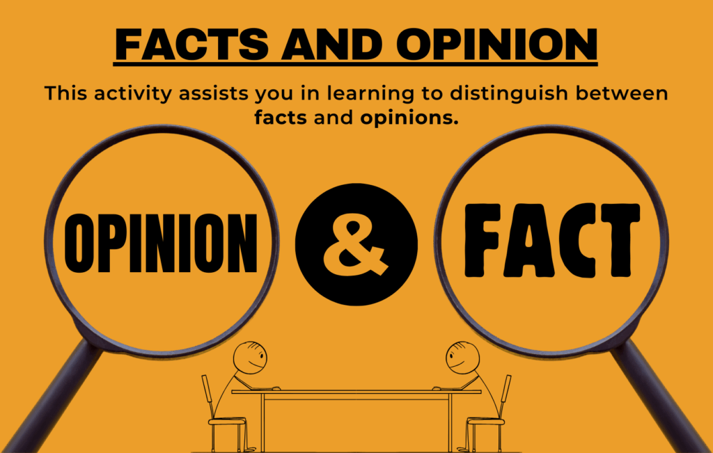 Critical Thinking Exercises 8 Fact and Opinion